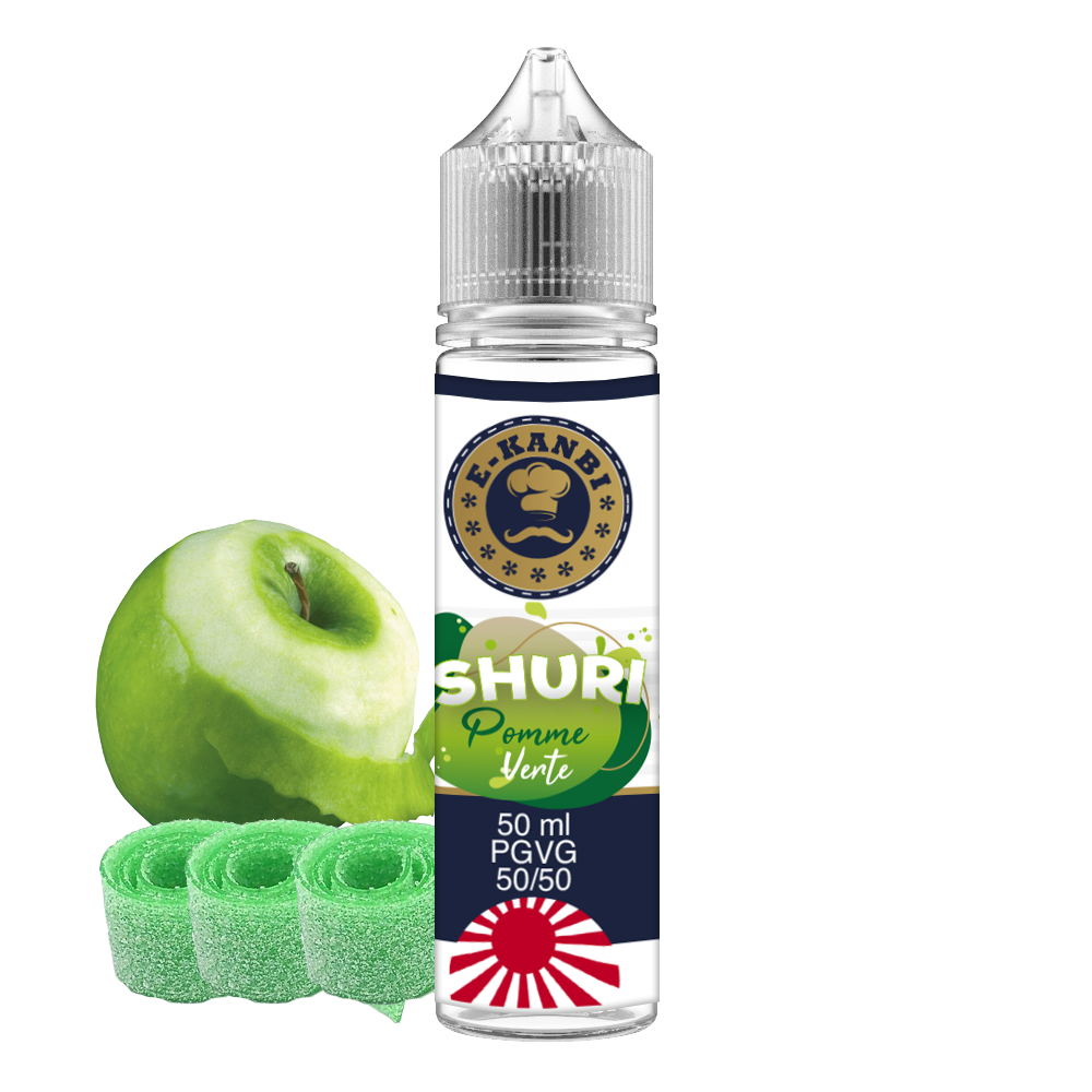 E-KANBI E-LIQUIDE SHURI POMME VERTE ACIDULÉE
