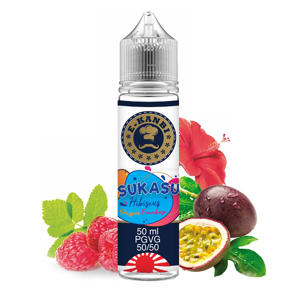 E-KANBI E-LIQUIDE SUKASU HIBISCUS PASSION FRAMBOISE
