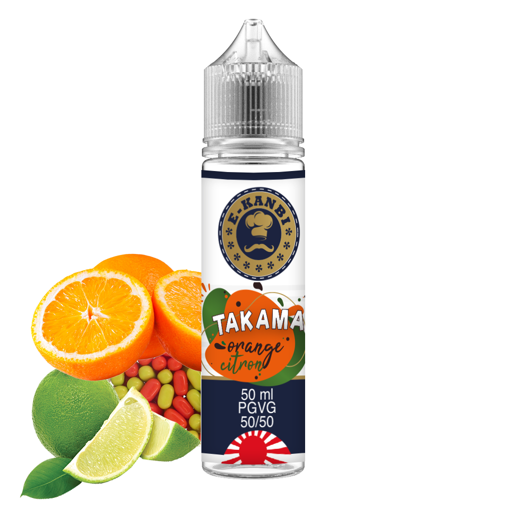 E-KANBI E-LIQUIDE TAKAMA
ORANGE CITRON VERT